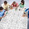 Christmas Coloring Tablecloth - Christmas Decorations | Christmas Table Decor Indoor- Christmas Banner | Christmas Crafts for Kids - Kids Games Gifts Activities Party Favors Supplies,54" x 88"